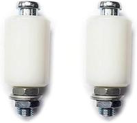Rouleau coulissant et roulant en nylon dur de 1 1/2 "de diamètre (40mm x 60mm) Guide de porte en acier galvanisé Design moderne