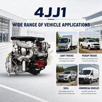 Moteur diesel turbocompressé Isuzuu 4JJ1 3.0L 116kW 156HP 3000 tr/min pour pick-up, camion léger, SUV, fourgonnette et véhicule utilitaire léger