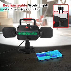 Rechargeable Work <b>Light</b> Super Bright Magnetic With Battery Waterproof Portable Cordless Job Lighting for Garage WD-ST28 4400mAh - Product Image 6