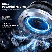 Support magnétique pour téléphone de voiture en gros, commande en gros, aimant puissant N55, rotation à 360° °   Rotation, compatible avec le dropshipping, tous les smartphones