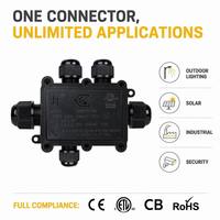 Boîtier de jonction industriel M686-5C 5 voies pour système solaire -40 ℃   à +105 ℃   Gamme de températures étendue, résistant aux UV, IP68