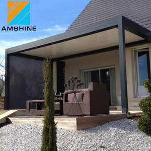 Pérgola <span class=keywords><strong>de</strong></span> Aluminio para Jardín <span class=keywords><strong>de</strong></span> 20X12 PIES, 24X14 PIES, 30X15 PIES <span class=keywords><strong>con</strong></span> Techo Bioclimático <span class=keywords><strong>de</strong></span> Láminas Ajustables y <span class=keywords><strong>Cortinas</strong></span> o Láminas Laterales Opcionales - Product Image 6