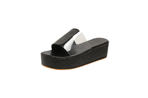 Nouvelles sandales compensées décontractées à semelle épaisse pour femme, grande taille, style européen et américain, pour l'été 2025 - Product Image 4
