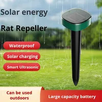 Répulsif ultrasonique anti-aboiement de chien rechargeable à énergie solaire pour la ferme, accessoire antiparasitaire pour animaux sauvages, chats et bêtes