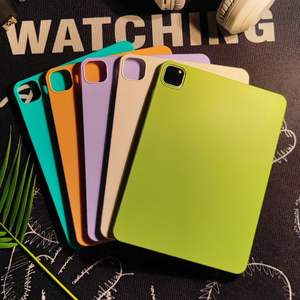 Suitable for iPad Pro <b>11</b>-inch (2022/21/20) Tablet Case, Silicone Solid Color Soft Full-Cover Shockproof Protection Case - Product Image 2