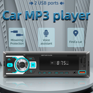 Reproductor <span class=keywords><strong>MP3</strong></span> para Auto 1 DIN con Aplicación <span class=keywords><strong>de</strong></span> Localización del Vehículo, Carga Rápida <span class=keywords><strong>de</strong></span> 2.1A, Radio FM, USB/TF/AUX, Asistente <span class=keywords><strong>de</strong></span> Voz, Luz <span class=keywords><strong>de</strong></span> 7 Colores, Estéreo Universal - Product Image 2