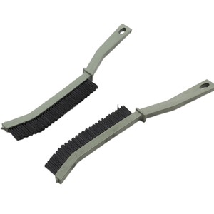 Brosse à bandes de 3,5 cm de largeur, à poils durs, pour le nettoyage des coins des carreaux de salle de bain et de cuisine, usage domestique, manuelle, avec manche en plastique - Product Image 4