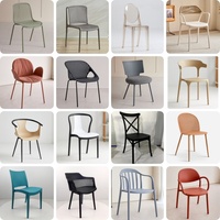 Chaises empilables robustes en plastique à dossier large, fauteuils de jardin en rotin tressé, chaise en plastique blanche et noire avec corde