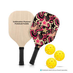 Ensemble de 2 raquettes de pickleball en bois thermoformé, approuvé par l'USAPA, prix d'usine, avec 4 balles et sac de transport extérieur inclus, durable - Product Image 3