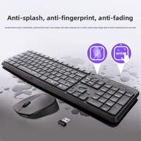 Ensemble clavier et souris sans fil programmable MK235, 104 touches, USB, 1000 dpi, touches multifonctions, design ergonomique, confortable