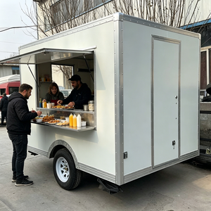 Rimorchio Mobile <span class=keywords><strong>Quadrato</strong></span> per Gelati, Caffè, Hamburger e <span class=keywords><strong>Pizza</strong></span> con Carrozzeria in Vetroresina, Food Trailer, Food Truck - Product Image 1