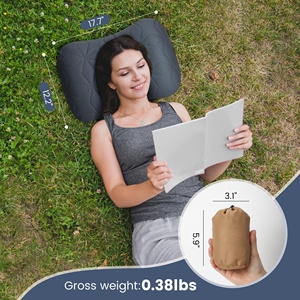 Lightweight Ergonomic Ultralight Inflatable Camping <strong>Pillow</strong> with Removable Cover Waterproof Washable for Hiking and Camping - Product Image 4