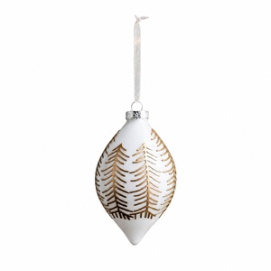 Decoraciones Navideñas: Bolas de Vidrio Francés Blancas de Alta Gama, Bolas de Vidrio Pintadas de Colores, Adornos para Árboles de Navidad - Product Image 6