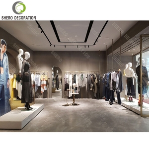 Modern Womens Clothing Shops Interior Design Luxury Metal Clothing Display Rack Custom Durable Clothing Store Furniture - Product Image 1