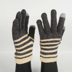 Premium 5-vingerige Gestreepte Acryl Touchscreen Handschoenen | Oem/Odm Fabrikant | Groothandel Winter Tech Handschoenen - Product Image 6