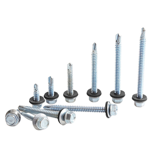 <span class=keywords><strong>Viti</strong></span> autoforanti a testa esagonale con rondella DIN7504K, zincate, con rondella in EPDM, M4.2-M6.3, metriche, in acciaio zincato, impermeabili per coperture - Product Image 6