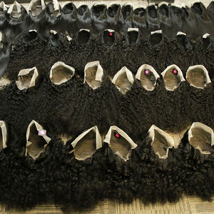 网上购物印度人类处女头发松散卷曲 5A/6A 头发延伸/头发编织，廉价卷曲 - Product Image 6