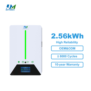 JM 10 ans de garantie Powerwall système de stockage d'énergie domestique batterie au lithium LiFePO4 25.6V 100AH 200AH <span class=keywords><strong>Tesla</strong></span> mur d'alimentation 2.5KWH 5KWH - Product Image 1
