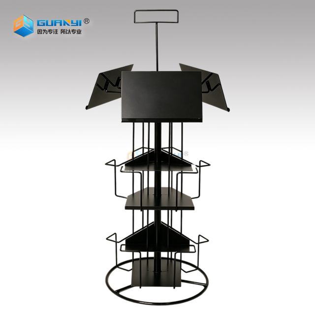 Heavy Duty Metal Multi-tier Wire Greeting Card Stand card display stand for Retail optical display rack Space Saving Design