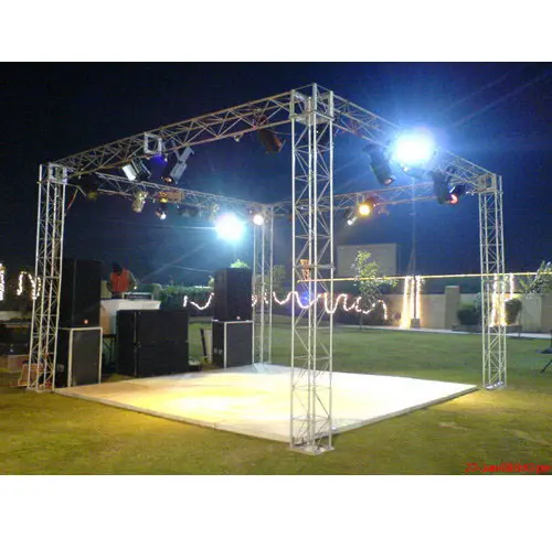 Hete Verkoop Mobiele Doos Bouten Spigot Podium Truss Systeem Aluminium Draagbare Dj Concert Evenement Verlichting Dak Truss Display