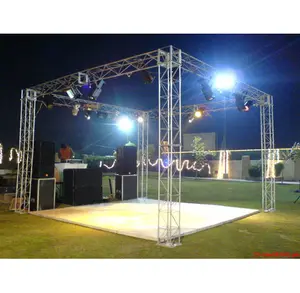 Venda quente móveis parafusos torneira estágio truss sistema alumínio portátil DJ evento iluminação telhado treliça