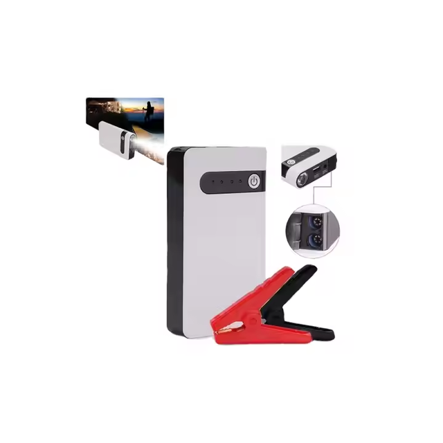 New Compact Jump Start Cars Portable 12V Jump Starter with Battery Built-in LED Flashlight Lightweight