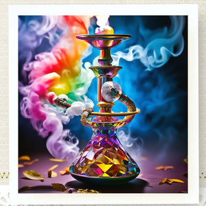 Kit Pittura Diamante Metallizzato con Polvere di Diamante e Candeliere Colorato per Arte Murale - ASF2783 - Product Image 2
