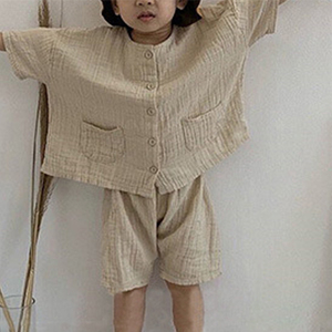 Nueva Subsección Especial de Conjuntos de Ropa Infantil de Colores, Conjuntos de Ropa de Verano para Niños y Niñas, Ropa de Bebé de Tela de Algodón Tejido - Product Image 3