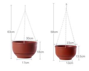 Vente en gros <span class=keywords><strong>support</strong></span> <span class=keywords><strong>de</strong></span> <span class=keywords><strong>pot</strong></span> <span class=keywords><strong>de</strong></span> <span class=keywords><strong>fleur</strong></span> bon marché paniers suspendus pots <span class=keywords><strong>de</strong></span> fleurs en plastique suspendus - Product Image 6