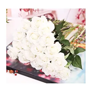 LFR057-White decorative rose flower hot sale royal blue/pink/red artificial flowers