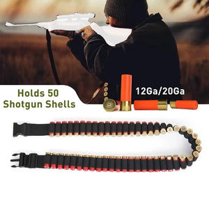 Cinto de Munição para Espingarda de 50 Tiros, Suporte para Munição para Calibres <span class=keywords><strong>12</strong></span> e 20, Preto - Product Image 6