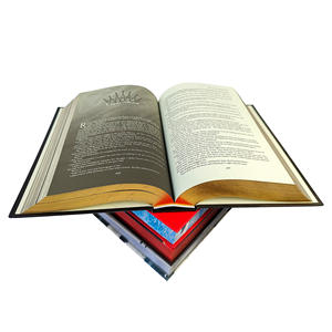 맞춤형 저렴한 소설책 양장본 카드보드 스프레이 엣지 보드북 주문형 인쇄 서비스 종이 재질 - Product Image 5