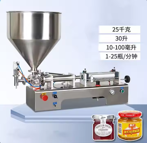 Automatic Horizontal Single Nozzle Filling Machine for Beverage for Plastic Bottles for Liquid <b>Tomato</b> Sauce Peanut Butter Thick - Product Image 6