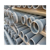 75mm 110mm 200mm 250mm grand diamètre bleu UPVC tuyau de vidange PVC tuyau d'eau de drainage tuyau d'irrigation Upvc