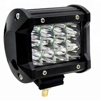 Venta al por mayor 18W 36W Triple fila blanco amarillo LED luces de trabajo 12V todoterreno 4x4 luces para coches Jeeps camiones