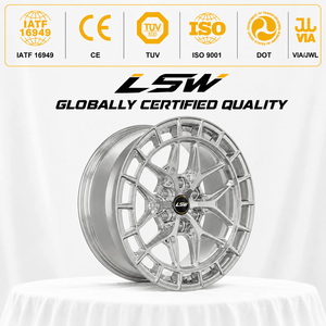 LS8030 Custom Forged Aluminum Grid Mesh <b>Spoke</b> <b>Wheels</b> 6x139.7 Alloy Rims Fit For SUV Offroad Car - Product Image 3