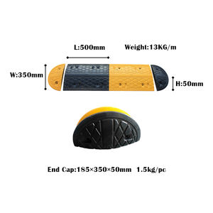 Prix d'usine en Chine, vente en gros de réducteurs de vitesse en caoutchouc et en plastique, réducteur de vitesse en caoutchouc avec installation facile pour la sécurité routière - Product Image 2