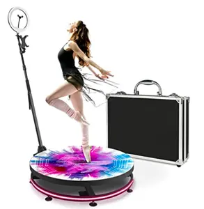 80cm manual and automatic led rotating machine photobooth magic mirror iPad selfie spin photo booth 360