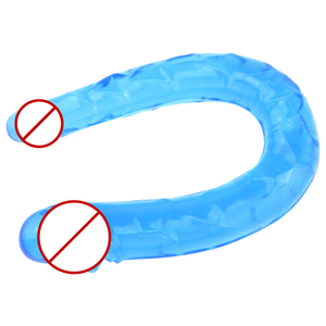 Kostenlose individuelle Schachtel - <span class=keywords><strong>U</strong></span>-Form Weichgel Doppel Dildos Vagina Analstöpsel künstlicher Penis Sex-Spielzeug Damen Homosexuelle Lesben Masturbator - Product Image 6