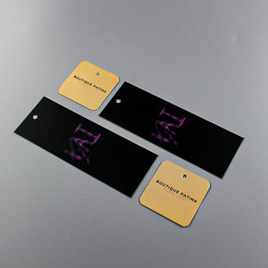 Étiquettes en papier de nouvelle conception de l'usine Reuners pour vêtements, sacs et chaussures - Impression personnalisée, matériau recyclé, échantillon gratuit disponible - Product Image 3