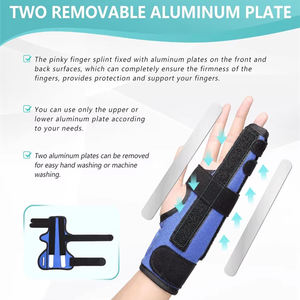Fractures anneau cassé petite fonte doigt immobilisateur lisseur ulnaire <span class=keywords><strong>gouttière</strong></span> Support attelle réglable Spandex néoprène Nylon - Product Image 2