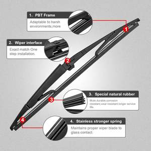 <span class=keywords><strong>BMW</strong></span> <span class=keywords><strong>X3</strong></span> E83 2003-2010 SUV <span class=keywords><strong>posteriore</strong></span> <span class=keywords><strong>tergicristallo</strong></span> per la sostituzione della lama del braccio in gomma naturale - Product Image 3