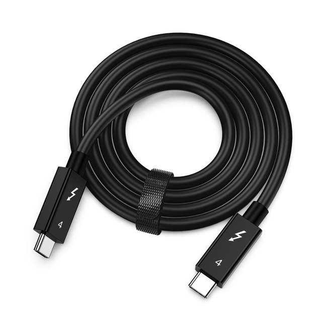 8K Ultra HD USB-C Cable 40Gbps Transmission 100W 5A Fast Charging Gold Plated Plug Nylon PVC Durable Thunderbolt 4 Cable for PC