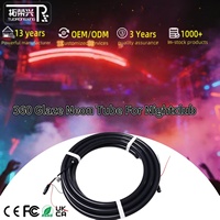 Bande lumineuse LED néon flexible en tube de silicone noir, adressable RGB RGBW 360 degrés, SPI DMX 24V, pour événements DJ, vente en gros OEM D25