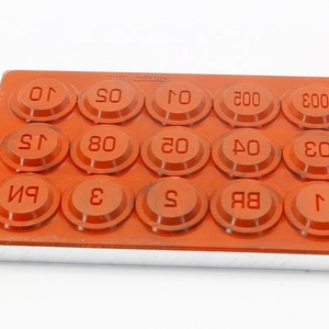 Molde de Silicona Personalizado para Dorar Letras, Alfabeto de Silicona para Dorar, Placa de Silicona Curva - Product Image 1