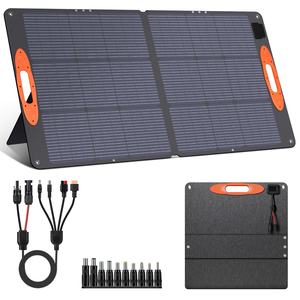 Chargeur solaire 110W, panneau solaire portable, panneau solaire pliable, sortie 18V, <span class=keywords><strong>camping</strong></span> en plein air, station d'alimentation portable, <span class=keywords><strong>camping</strong></span>-<span class=keywords><strong>car</strong></span>, VR - Product Image 1