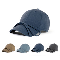 Gorra de Béisbol Ajustable de Algodón 100% con Lazo, Protección Solar, Estiliza el Rostro, Duradera, a la Moda para Primavera
