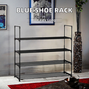 Nouvelle vente chaude : <span class=keywords><strong>Meuble</strong></span> de rangement convertible et extensible bleu multicouche, économique et moderne en fer pour salon et salle à manger - Product Image 3