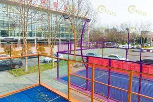 EXITO Oro Proveedor Mejorset Galis Modelo Venta al por mayor Exterior/Interior Panorámico Padel Pista DE TENIS Paddle - Product Image 3