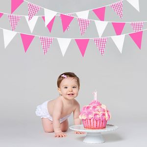 Guirnalda de Banderines Triangulares de Algodón con Diseño Floral de 10 Metros y 36 Piezas, Decoración para Fiestas, Bodas, Cumpleaños y Sesiones Fotográficas - Product Image 4
